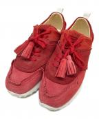 TOD'Sトッズ）の古着「TOD'S　フリンジスニーカー」｜レッド