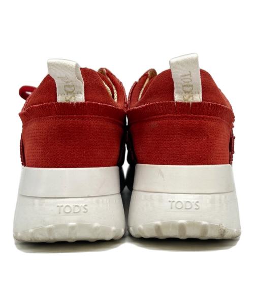 TOD'S（トッズ）TOD'S (トッズ) TOD'S　フリンジスニーカー レッド サイズ:37の古着・服飾アイテム