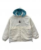 X-GIRLエックスガール）の古着「X-girl  REVERSIBLE QUILTED JACKET」｜アイボリー×グリーン