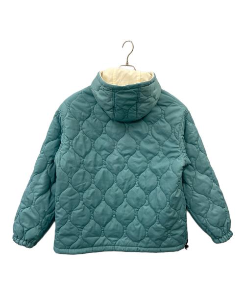 X-GIRL（エックスガール）X-GIRL (エックスガール) X-girl  REVERSIBLE QUILTED JACKET アイボリー×グリーン サイズ:Sの古着・服飾アイテム