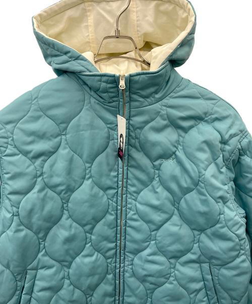 X-GIRL（エックスガール）X-GIRL (エックスガール) X-girl  REVERSIBLE QUILTED JACKET アイボリー×グリーン サイズ:Sの古着・服飾アイテム