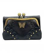 ANNA SUIアナスイ）の古着「ANNA SUI 　2つ折り財布」｜ブラック