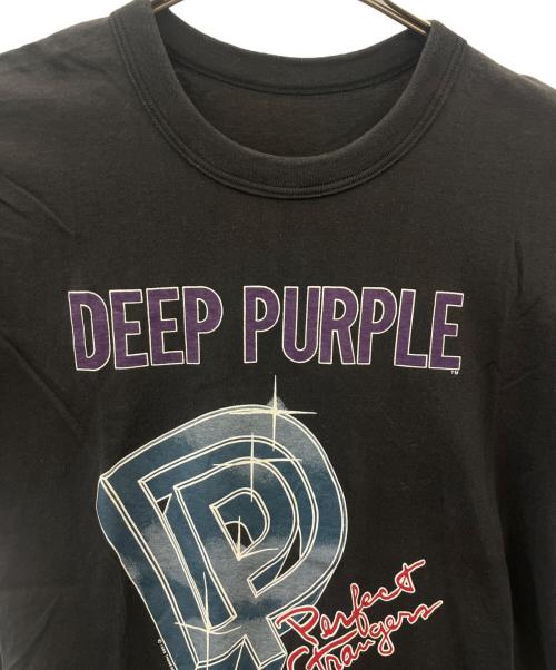 deep purple（ディープ・パープル）DEEP PURPLE (ディープ・パープル) DEEP PURPLE 80sバンドTシャツ　JAPAN TOUR 1985 PERFECT STRANGERS ブラック サイズ:記載なしの古着・服飾アイテム