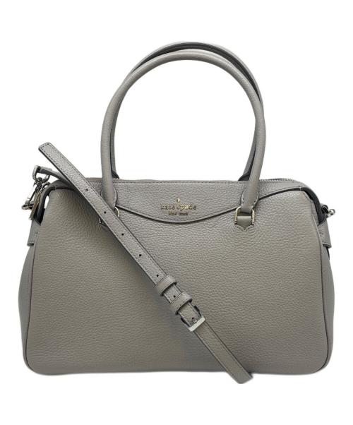 Kate Spade（ケイトスペード）Kate Spade (ケイトスペード) Kate Spade　ミミ ペブル レザーサッッチェル　2WAYバッグ グレーの古着・服飾アイテム