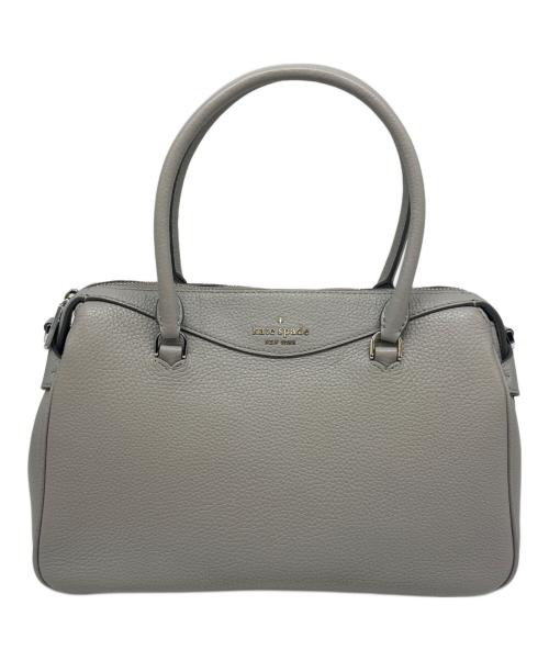 Kate Spade（ケイトスペード）Kate Spade (ケイトスペード) Kate Spade　ミミ ペブル レザーサッッチェル　2WAYバッグ グレーの古着・服飾アイテム