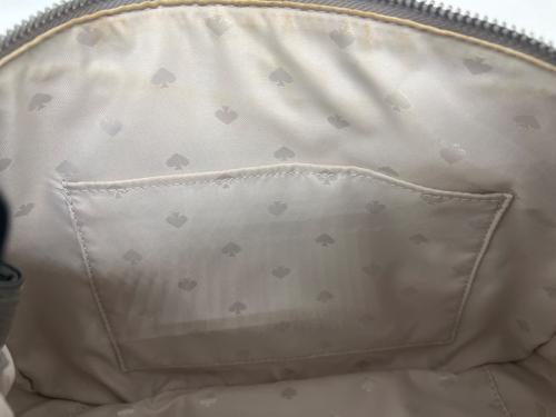 Kate Spade（ケイトスペード）Kate Spade (ケイトスペード) Kate Spade　ミミ ペブル レザーサッッチェル　2WAYバッグ グレーの古着・服飾アイテム