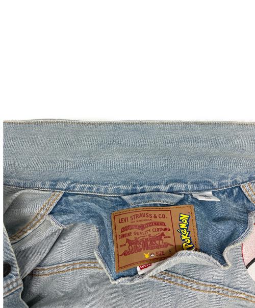 LEVI'S（リーバイス）LEVI'S (リーバイス) ポケモン (ポケモン) LEVI'S × ポケモン　VINTAGE FIT TRUCKER POKEMON ピカチュウ　デニムジャケット ブルー サイズ:Sの古着・服飾アイテム