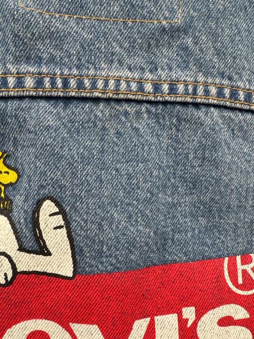 LEVI'S（リーバイス）LEVI'S (リーバイス) PEANUTS SNOOPY LEVI'S　PEANUTS SNOOPY　デニムジャケット ブルー サイズ:Sの古着・服飾アイテム