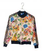 adidasアディダス）の古着「adidas トラックジャケット 花柄」｜ピンク