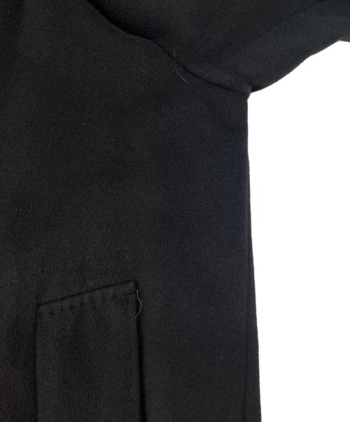 PAUL SMITH（ポールスミス）PAUL SMITH (ポールスミス) Paul Smith　ステンカラーコート　アンゴラ混 ブラック サイズ:Lの古着・服飾アイテム