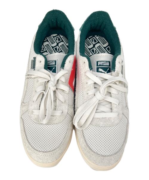 PUMA（プーマ）PUMA (プーマ) PUMA　スニーカー ホワイト×グリーン サイズ:27の古着・服飾アイテム