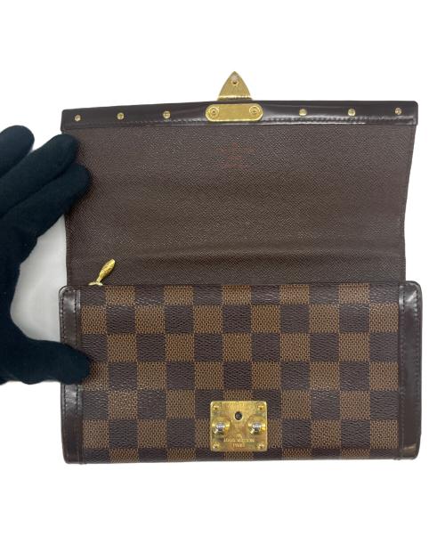 LOUIS VUITTON（ルイ ヴィトン）LOUIS VUITTON (ルイ ヴィトン) LOUIS VUITTON　ダミエ　ポルトフォイユ・ヴェニス　長財布 ブラウンの古着・服飾アイテム