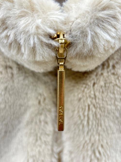 TATRAS（タトラス）TATRAS (タトラス) BARBRA ファーブルゾン ベージュ サイズ:160/84Aの古着・服飾アイテム