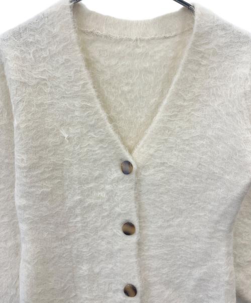 Rosarymoon（ロザリームーン）ROSARYMOON (ロザリームーン) ROSARYMOON　厚手カーディガン オフホワイト サイズ:Fの古着・服飾アイテム