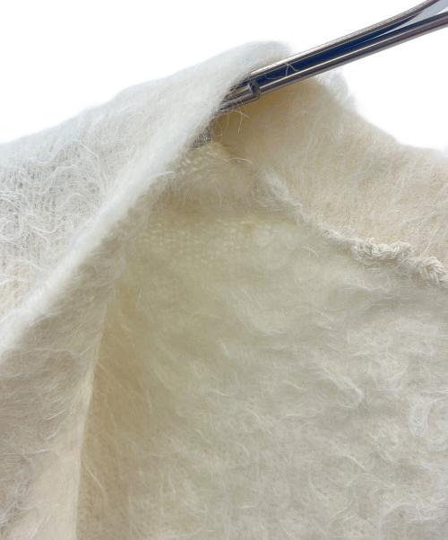 Rosarymoon（ロザリームーン）ROSARYMOON (ロザリームーン) ROSARYMOON　厚手カーディガン オフホワイト サイズ:Fの古着・服飾アイテム