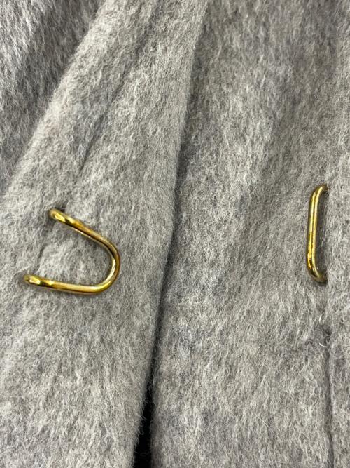 IENA（イエナ）IENA (イエナ) IENA ラムウールノーカラーロングコート グレー サイズ:38の古着・服飾アイテム