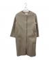 IENA（イエナ）の古着「IENA ラムウールノーカラーロングコート」｜グレー