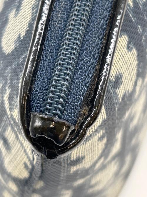 Christian Dior（クリスチャン ディオール）Christian Dior (クリスチャン ディオール) Christian Dior  コスメポーチ ブルーの古着・服飾アイテム