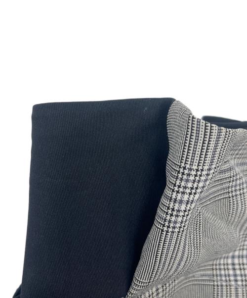 furfur（ファーファー）FURFUR (ファーファー) FURFUR　アシンメトリータックスカート ネイビー×グレー サイズ:Fの古着・服飾アイテム