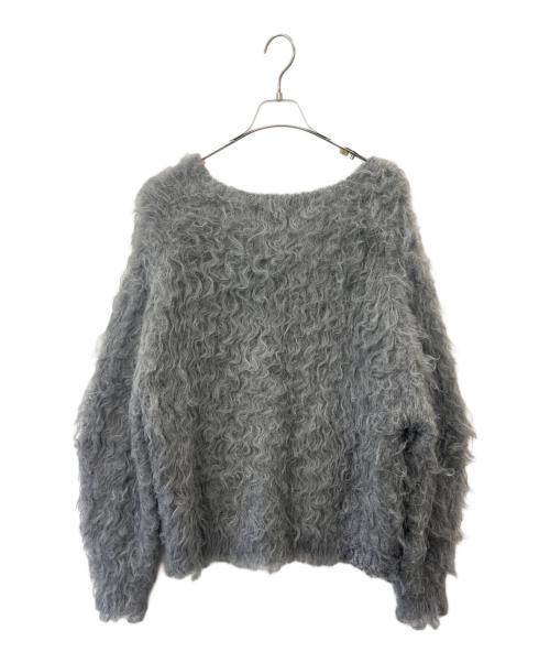 THE TOE（ザ・トゥー）THE TOE (ザ・トゥー) THE TOE  Pigalle shaggy Vneck knit グレー サイズ:Fの古着・服飾アイテム