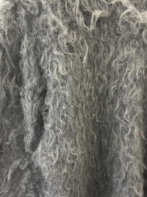 THE TOE（ザ・トゥー）THE TOE (ザ・トゥー) THE TOE  Pigalle shaggy Vneck knit グレー サイズ:Fの古着・服飾アイテム