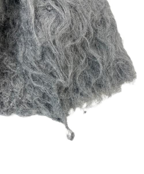 THE TOE（ザ・トゥー）THE TOE (ザ・トゥー) THE TOE  Pigalle shaggy Vneck knit グレー サイズ:Fの古着・服飾アイテム