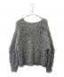 THE TOE (ザ・トゥー) THE TOE  Pigalle shaggy Vneck knit グレー サイズ:F：8000円