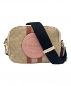 COACHコーチ）の古着「COACH ショルダーバッグ」｜ベージュ