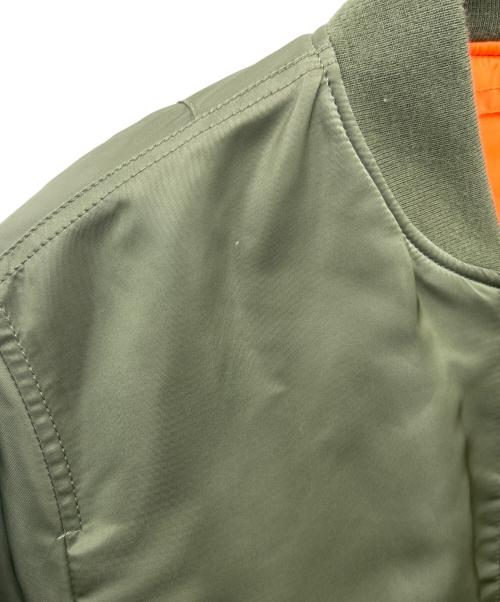 ALPHA（アルファ）ALPHA (アルファ) ALPHA　リバーシブルMA-1ジャケット オリーブ×オレンジ サイズ:XLの古着・服飾アイテム