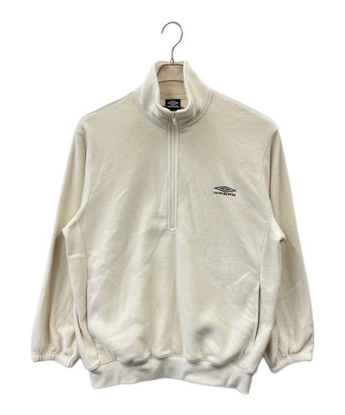 UMBRO（アンブロ）UMBRO (アンブロ) JOURNAL STANDARD (ジャーナルスタンダード) UMBRO × JOURNAL STANDARD  ハーフジップスウェット アイボリー サイズ:Lの古着・服飾アイテム