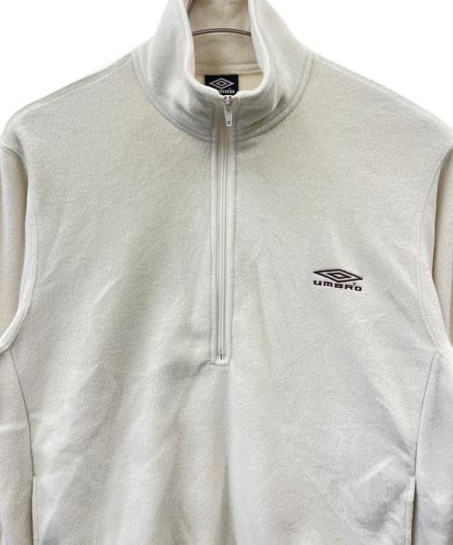 UMBRO（アンブロ）UMBRO (アンブロ) JOURNAL STANDARD (ジャーナルスタンダード) UMBRO × JOURNAL STANDARD  ハーフジップスウェット アイボリー サイズ:Lの古着・服飾アイテム