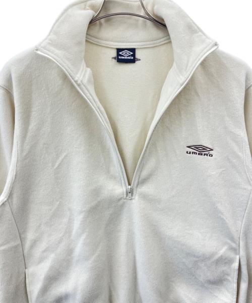 UMBRO（アンブロ）UMBRO (アンブロ) JOURNAL STANDARD (ジャーナルスタンダード) UMBRO × JOURNAL STANDARD  ハーフジップスウェット アイボリー サイズ:Lの古着・服飾アイテム