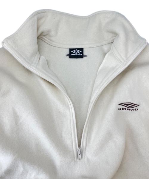 UMBRO（アンブロ）UMBRO (アンブロ) JOURNAL STANDARD (ジャーナルスタンダード) UMBRO × JOURNAL STANDARD  ハーフジップスウェット アイボリー サイズ:Lの古着・服飾アイテム