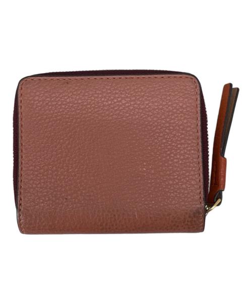 TORY BURCH（トリーバーチ）TORY BURCH (トリーバーチ) TORY BURCH 　2つ折り財布 レッド×ピンクの古着・服飾アイテム