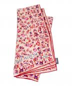 LOUIS VUITTONルイ ヴィトン）の古着「LOUIS VUITTON　シルクスカーフ　花柄」｜ピンク