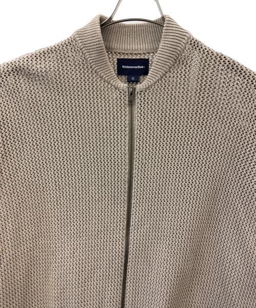 thisisneverthat（ディスイズネバーザット）thisisneverthat (ディスイズネバーザット) thisisneverthat　ニットジャケット ベージュ サイズ:Ｍの古着・服飾アイテム
