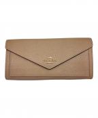COACHコーチ）の古着「COACH　長財布」｜ベージュ