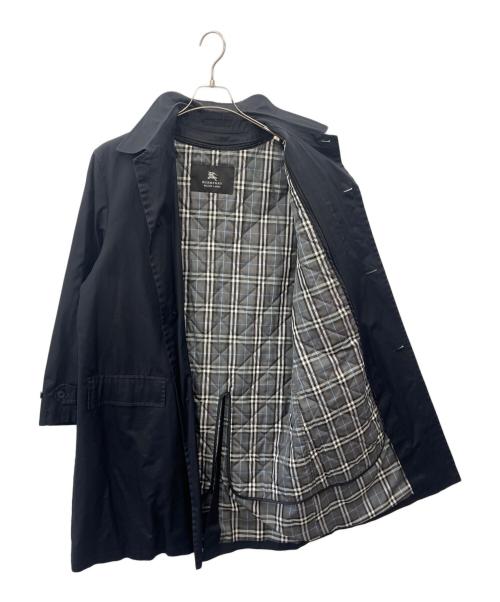 BURBERRY BLACK LABEL（バーバリーブラックレーベル）BURBERRY BLACK LABEL (バーバリーブラックレーベル) BURBERRY BLACK LABEL　ライナー付ステンカラーコート ブラック サイズ:Lの古着・服飾アイテム