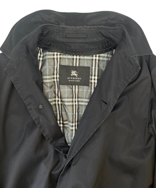 BURBERRY BLACK LABEL（バーバリーブラックレーベル）BURBERRY BLACK LABEL (バーバリーブラックレーベル) BURBERRY BLACK LABEL　ライナー付ステンカラーコート ブラック サイズ:Lの古着・服飾アイテム