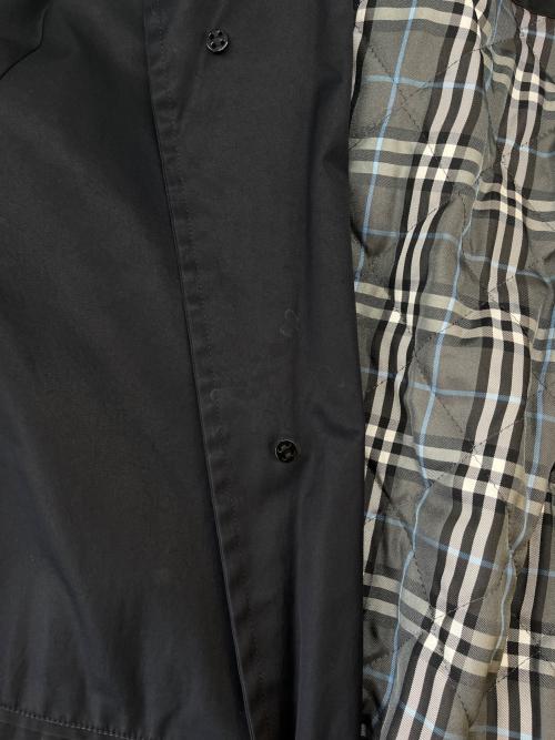 BURBERRY BLACK LABEL（バーバリーブラックレーベル）BURBERRY BLACK LABEL (バーバリーブラックレーベル) BURBERRY BLACK LABEL　ライナー付ステンカラーコート ブラック サイズ:Lの古着・服飾アイテム