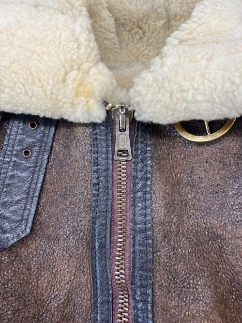 US SHEEPSKIN（USシープスキン）US SHEEPSKIN (USシープスキン) US SHEEPSKIN 　B-3フライトジャケット　米国製　古着 ブラウン サイズ:38の古着・服飾アイテム