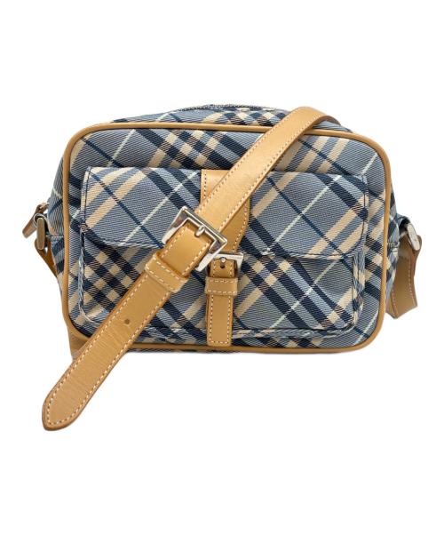 BURBERRY BLUE LABEL（バーバリー ブルー レーベル）BURBERRY BLUE LABEL (バーバリーロンドンブルーレーベル) BURBERRY BLUE LABEL　ショルダーバッグ ブルー×ベージュの古着・服飾アイテム