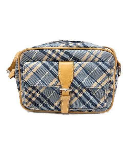 BURBERRY BLUE LABEL（バーバリー ブルー レーベル）BURBERRY BLUE LABEL (バーバリーロンドンブルーレーベル) BURBERRY BLUE LABEL　ショルダーバッグ ブルー×ベージュの古着・服飾アイテム