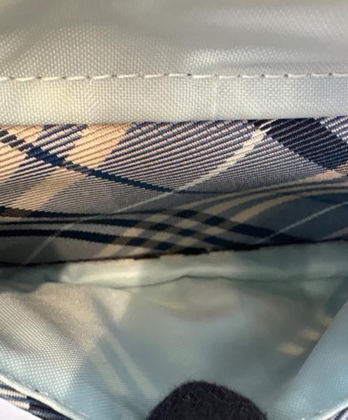 BURBERRY BLUE LABEL（バーバリー ブルー レーベル）BURBERRY BLUE LABEL (バーバリーロンドンブルーレーベル) BURBERRY BLUE LABEL　ショルダーバッグ ブルー×ベージュの古着・服飾アイテム