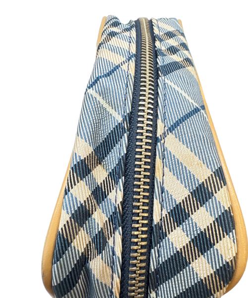 BURBERRY BLUE LABEL（バーバリー ブルー レーベル）BURBERRY BLUE LABEL (バーバリーロンドンブルーレーベル) BURBERRY BLUE LABEL　ショルダーバッグ ブルー×ベージュの古着・服飾アイテム