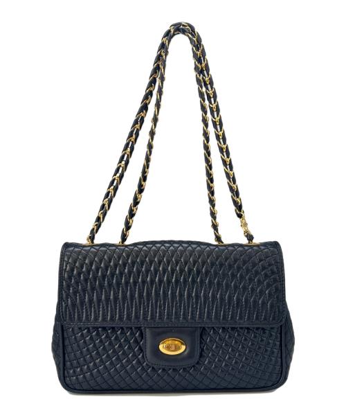 BALLY（バリー）BALLY (バリー) BALLY　チェーンショルダーバッグ ブラックの古着・服飾アイテム