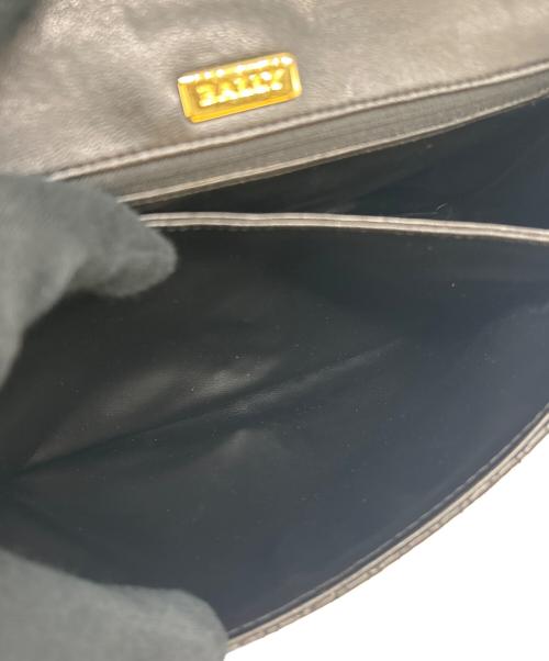 BALLY（バリー）BALLY (バリー) BALLY　チェーンショルダーバッグ ブラックの古着・服飾アイテム