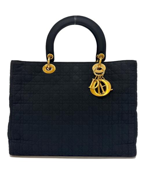 Christian Dior（クリスチャン ディオール）Christian Dior (クリスチャン ディオール) Christian Dior　カナージュ　トートバッグ ブラックの古着・服飾アイテム