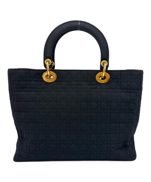 Christian Dior（クリスチャン ディオール）Christian Dior (クリスチャン ディオール) Christian Dior　カナージュ　トートバッグ ブラックの古着・服飾アイテム