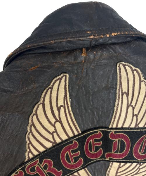 HARLEY-DAVIDSON（ハーレーダビッドソン）HARLEY-DAVIDSON (ハーレーダビッドソン) HARLEY-DAVIDSON　ダブルライダースベスト ブラウン サイズ:Ｍの古着・服飾アイテム